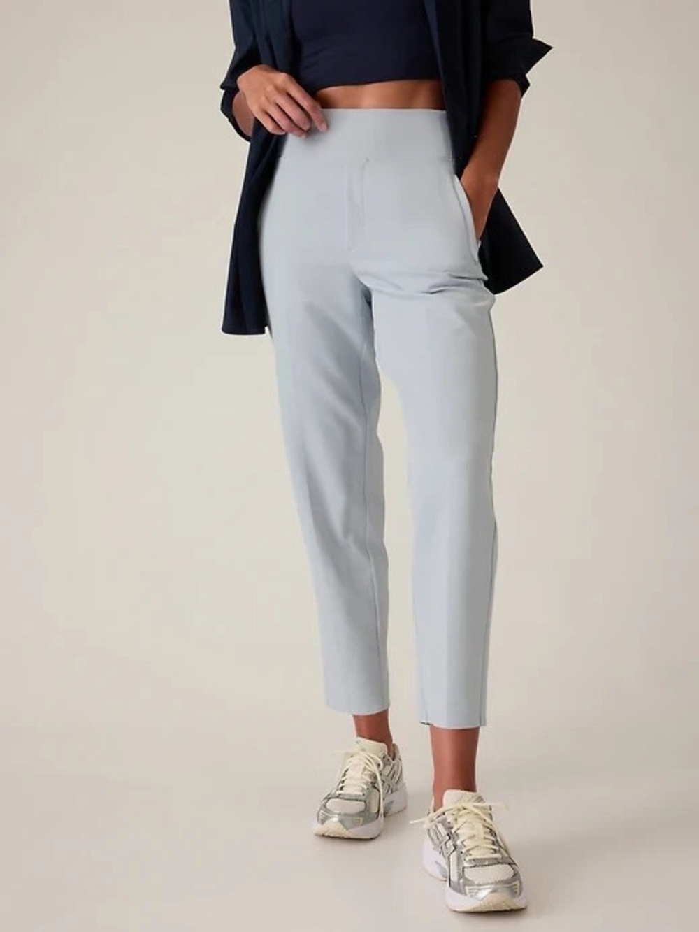 ATHLETA Endless Straight Leg Pull On Pants size 16 | Blue